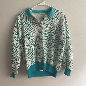 Cheetah print sweater